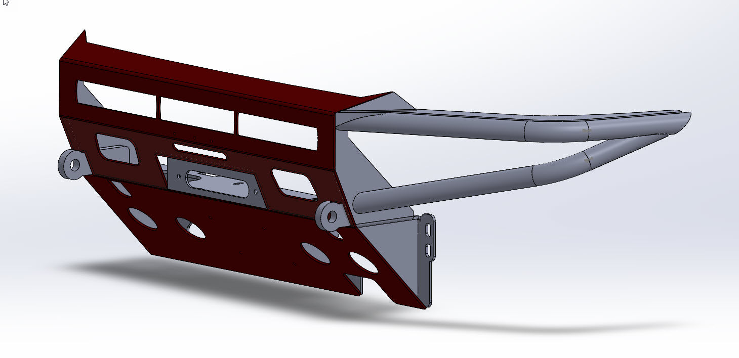2012 to 2015 (DIY weld yourself kit) Tacoma front Hybrid bumper