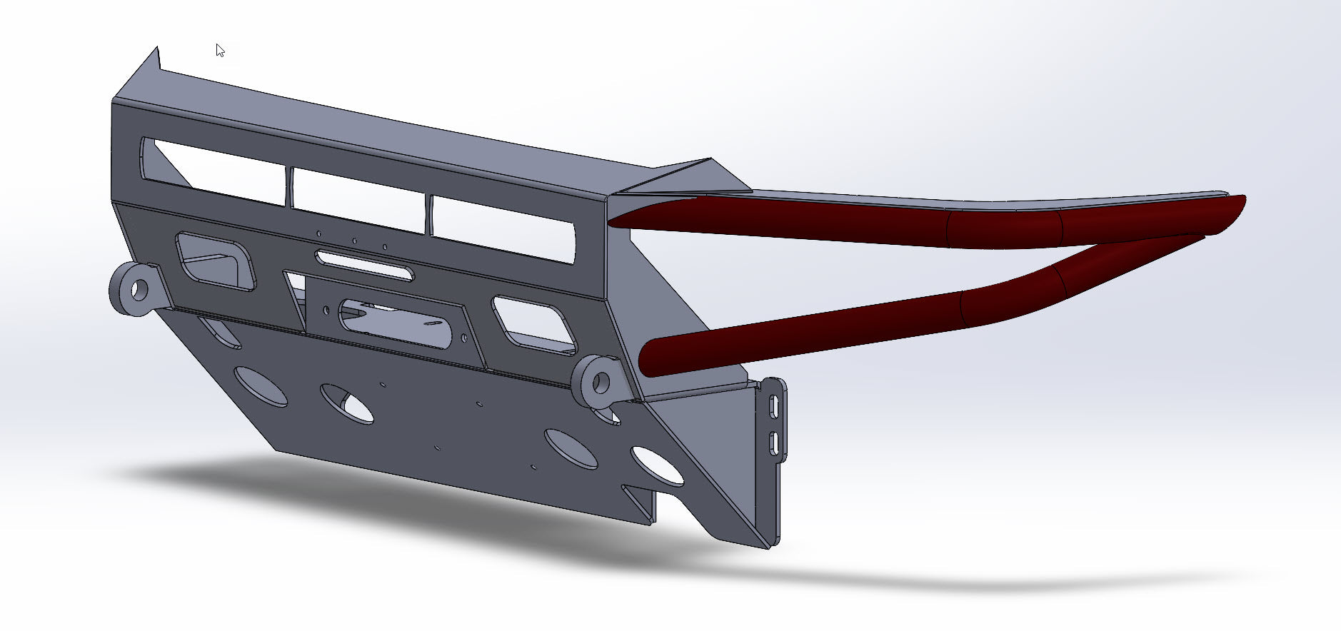2012 to 2015 (DIY weld yourself kit) Tacoma front Hybrid bumper